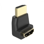 High Speed HDMI™ uhlový adaptér, zástrčka - spojka, 90°