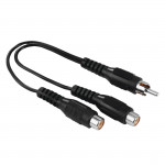 Redukcia cinch vidlice – 2 cinch zásuvky (subwoofer adaptér) Redukcia cinch vidlice – 2 cinch zásuvky (subwoofer adaptér)