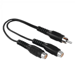 Redukcia cinch vidlice – 2 cinch zásuvky (subwoofer adaptér) Redukcia cinch vidlice – 2 cinch zásuvky (subwoofer adaptér)