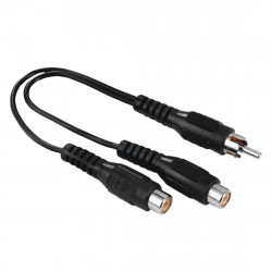 Redukcia cinch vidlice – 2 cinch zásuvky (subwoofer adaptér)