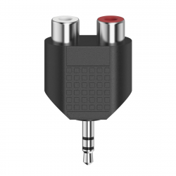 Redukcia jack 3,5 mm na 2 cinch zásuvky, stereo