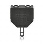 Redukcia jack 3,5 mm rozdvojka, kompaktná