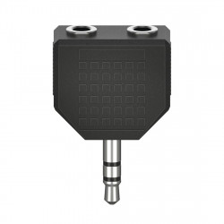 Redukcia jack 3,5 mm rozdvojka, kompaktná