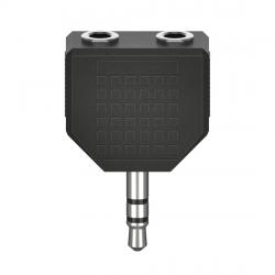 Redukcia jack 3,5 mm rozdvojka, kompaktná