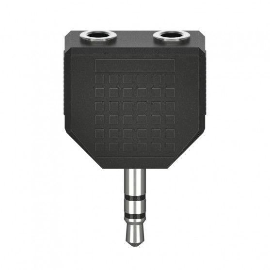 Redukcia jack 3,5 mm rozdvojka, kompaktná