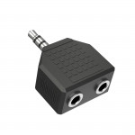 Redukcia jack 3,5 mm rozdvojka, kompaktná