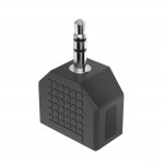 Redukcia jack 3,5 mm rozdvojka, kompaktná