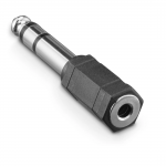 Audio adaptér, 3,5 mm jack spojka - 6,3 mm jack zástrčka, stereo