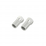 F-konektor, 6,5 mm, skrutkovací, 2 kusy