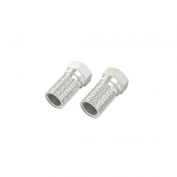 F-konektor, 6,5 mm, skrutkovací, 2 kusy