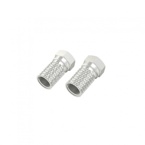 F-konektor, 7,0 mm, skrutkovací, 2 kusy F-konektor, 7,0 mm, skrutkovací, 2 kusy