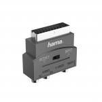 Video adaptér, S-VHS konektor/3 Cinch konektory - Scart konektor, 4-pinový