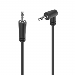 Audio kábel jack 3,5 mm, 1,5 m, kolmý konektor