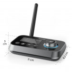 Bluetooth audio adaptér Link.it duo, receiver/transmitter, analóg+digital