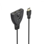 4K HDMI™ prepínač 2x1, 2x HDMI™ zásuvky - 1x HDMI™ konektor