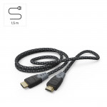 High Speed HDMI™ kábel, 8K, Ethernet, tkanina, pozlátený, 1,5 m