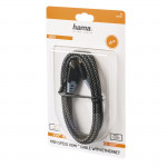 High Speed HDMI™ kábel, 8K, Ethernet, tkanina, pozlátený, 1,5 m