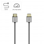 Ultra High Speed HDMI™ kábel, certifikovaný, 8K, hliník, 1,5 m