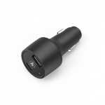 Car Charger, USB-C, Power Delivery (PD) / Qualcomm® + USB-A, 30 W, black