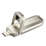 USB kľúč Uni-C Deluxe, USB-C 3.1, 256GB, 100MB/s, strieborný USB kľúč Uni-C Deluxe, USB-C 3.1, 256GB, 100MB/s, strieborný
