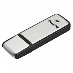 USB kľúč Fancy, USB 2.0, 128 GB, 15 MB/s, čierna/strieborná