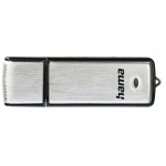 USB kľúč Fancy, USB 2.0, 128 GB, 15 MB/s, čierna/strieborná