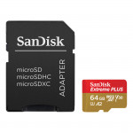 MicroSDXC Extreme Plus 64GB (R200MB/s) + Adapter, 2 years RescuePRO Deluxe MicroSDXC Extreme Plus 64GB (R200MB/s) + Adapter, 2 years RescuePRO Deluxe