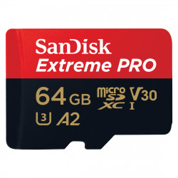 MicroSDXC Extreme PRO 64GB (R200MB/s) + Adapter, 2 years RescuePRO Deluxe
