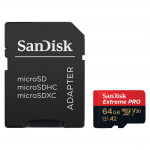 MicroSDXC Extreme PRO 64GB (R200MB/s) + Adapter, 2 years RescuePRO Deluxe