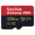 MicroSDXC Extreme PRO 256GB (R200MB/s) + Adapter, 2 years RescuePRO Deluxe MicroSDXC Extreme PRO 256GB (R200MB/s) + Adapter, 2 years RescuePRO Deluxe