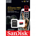 MicroSDXC Extreme PRO 256GB (R200MB/s) + Adapter, 2 years RescuePRO Deluxe MicroSDXC Extreme PRO 256GB (R200MB/s) + Adapter, 2 years RescuePRO Deluxe