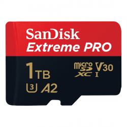 MicroSDXC Extreme PRO 1TB (R200MB/s) + Adapter, 2 years RescuePRO Deluxe