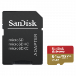 MicroSDXC Extreme 64GB (R170MB/s) Cams&Drones + Ad., 1 year RescuePRO DX