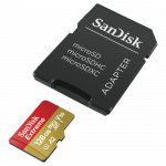 MicroSDXC Extreme 128GB (R190MB/s) Cams&Drones + Ad., 1 year RescuePRO DX