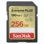 SDXC Extreme PLUS 256GB (R190MB/s), + 2 years RescuePRO Deluxe
