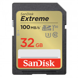 SDHC Extreme 32GB (V30/U3/UHS-I/Cl.10/100MB/s)