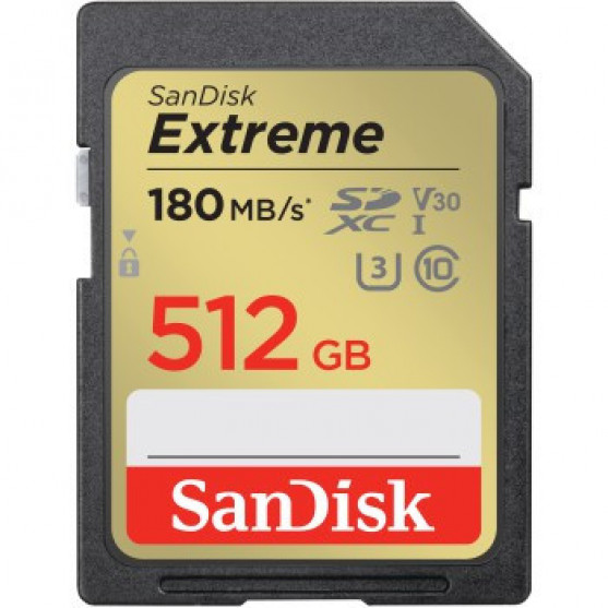 SDXC Extreme 512GB (180/130 MB/s R/W) + 1 Jahr RescuePRO Deluxe