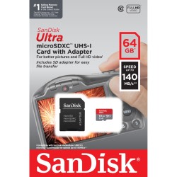 Imaging microSDXC Ultra 64GB (A1/UHS-I/Cl.10/140MB/s) + Adapter