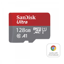 MicroSDXC Ultra 128GB, Class 10, 140MB/s, +SD-Adapter, for Chromebooks