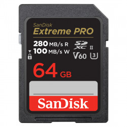SDXC Extreme PRO 64GB (V60/UHS-II/U3/R280-/W100MB/s)