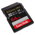 SDXC Extreme PRO 64GB (V60/UHS-II/U3/R280-/W100MB/s)