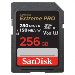 SDXC Extreme PRO 256GB (V60/UHS-II/U3/R280-/W150MB/s)