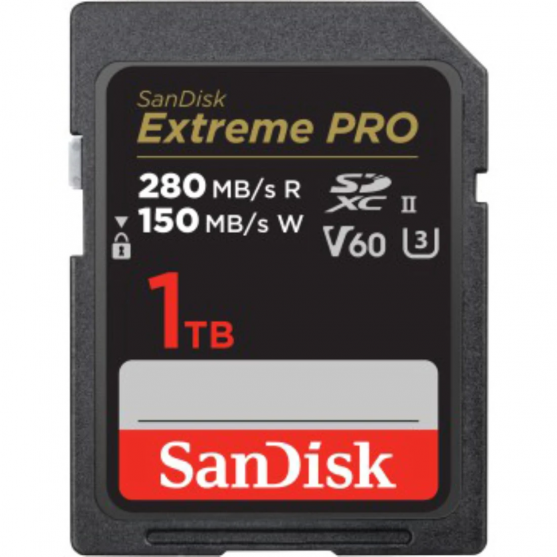 SDXC Extreme PRO 1TB (V60/UHS-II/U3/R280-/W150MB/s)