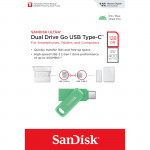 Ultra Dual USB Flash Drive Go 128GB, USB-C, Absinthe Green
