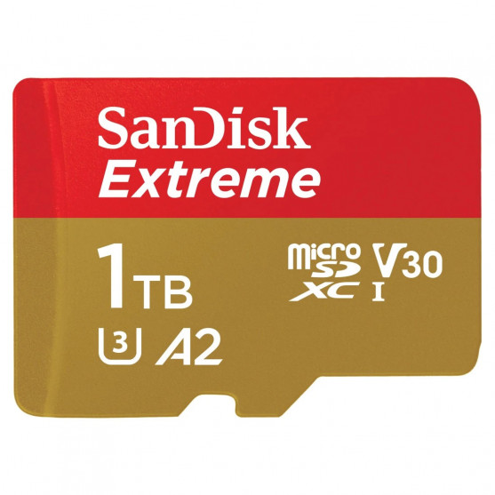 MicroSDXC Extreme 1TB (A2/ V30/ U3/ R190/ W130) MicroSDXC Extreme 1TB (A2/ V30/ U3/ R190/ W130)
