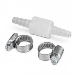 Non-return Valve, with 2 Hose Clamps, for max. Ă 10 mm