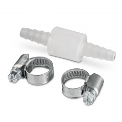 Non-return Valve, with 2 Hose Clamps, for max. Ă 10 mm