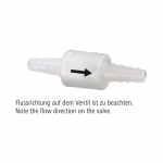 Non-return Valve, with 2 Hose Clamps, for max. Ă 10 mm