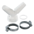 Y-Connector for Drain Hoses, with 1 Seal