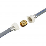 Brass Supply Hose Connector, for 3/4 Inch Brass Supply Hose Connector, for 3/4 Inch